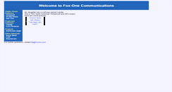 Desktop Screenshot of foxone.com